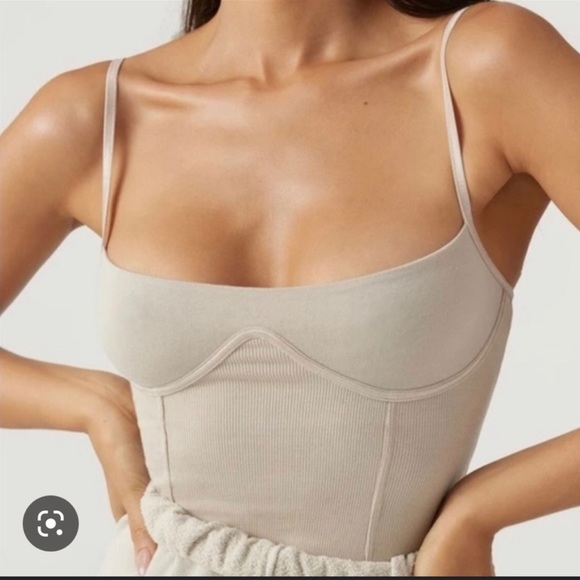 Joah Brown Tops - Joah Brown Corset Tank in Dune Tan Size Small/Medium S/M